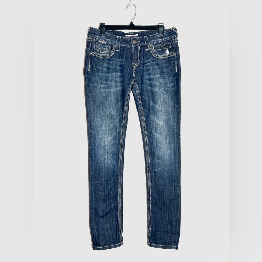 ReRock for Express Skinny Dark Wash Jeans